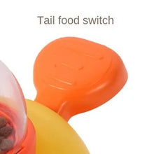 Load image into Gallery viewer, 2-in-1 Interactive Dog Toy Pet Automatic Food Treat Dispenser Cartoon Duck Design Slow Food Pet Snack Feeder for Dog Training
