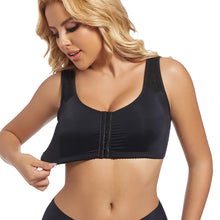 Load image into Gallery viewer, Sports Bra for Women Minimizer Support Front Closure Posture Corrector Shaper Push Up Yoga Fitness Running Padded Bralette
