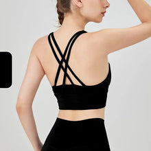 Load image into Gallery viewer, New Summer Sexy Sports Bras Women Fitness Vest Sports Top Cross Back Yoga Bra Running Fitness Breathable Shockproof Yoga Bra
