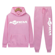 Load image into Gallery viewer, Men's Women 2Pcs Sets Fleece Sweatshirt Hoodies Pants Korda Inspired Tribute Male Sportswear Tracksuits Unisex Ensemble Homme
