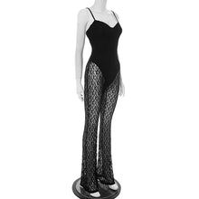 Load image into Gallery viewer, Lace Mesh Backless Summer Jumpsuit
