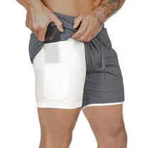 Load image into Gallery viewer, Camo Running Shorts Men Gym Sports Shorts 2 In 1 Quick Dry Workout Training Gym Fitness Jogging Short Pants Summer Men Shorts
