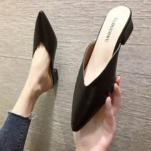 Load image into Gallery viewer, Women High Heels Slippers  Baotou Women Shoes Sexy Pointed Toe Chunky Heels Mules Outdoor Walking Slides Chaussure Femme 2024
