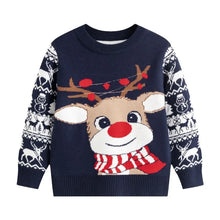 Load image into Gallery viewer, Winter Cartoon Knit Kids Pullover Sweater
