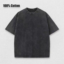 Load image into Gallery viewer, Vintage Washed T-shirts 100% Cotton Gym Muscle Rat Print Crew Neck Tshirts Casual Goth Hip Hop Streetwear Women Men Summer Tee
