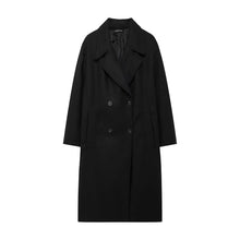 Load image into Gallery viewer, Winter Coat For Women 2024 Solid Lapel Double Breasted Long Cardigan Top Female Pokcet Streetwear Woman New In OuterCoat
