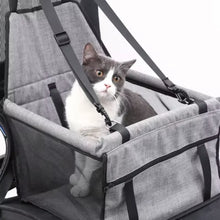 Load image into Gallery viewer, Dog Car Seat Cover Foldable Hammock Pet Harness Cat Bag Basket Stable and Foldable Travel Pet Dog and Cat Safety Car Seat
