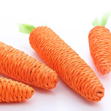 Load image into Gallery viewer, Cat Toy Carrot Sound Pet Products Bite Resistant Paper Rope Scratcher Clean Teeth Interactive Play Cat Carrot Chew Toy for Cat
