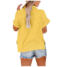 Load image into Gallery viewer, Summer Women Shirts Tops Cotton Linen T-shirt Women Top Camisas Mujer Casual T-Shirt Streetwear Loose Female T-Shirts New Shirt
