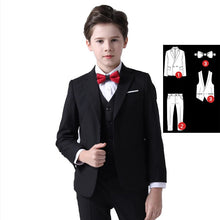 Load image into Gallery viewer, Formal Kids Plaid Tuxedo Suit
