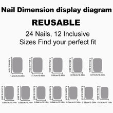 Load image into Gallery viewer, 24Pcs/Set Wearable False Nails for Girls Women Removable Solid Color Short Fake Nails Art Finished Simple White Press on Nail
