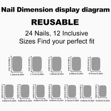 Load image into Gallery viewer, 24Pcs/Set Wearable False Nails for Girls Women Removable Solid Color Short Fake Nails Art Finished Simple White Press on Nail
