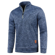Load image into Gallery viewer, Men Sweatshirts Spring Autumn Pullover Half Zipper Pullover for Male Hoody Outdoor Sweatshit Solid Color Stand Collar
