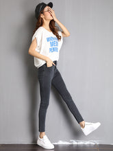 Load image into Gallery viewer, Jeans for Women Mom Jeans Blue Gray Black Woman High Elastic Stretch Jeans Female Washed Denim Skinny Pencil Pants
