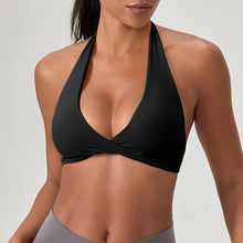 Load image into Gallery viewer, Sports Yoga Bra for Women Halter Neck with Stylish Back Design Sexy Gym Bra for Running Fitness Sports Bras
