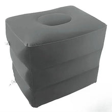 Load image into Gallery viewer, Kids Flight Sleeping Footrest Pillow Resting Pillow On Airplane Car Bus Pillow Inflatable Travel Foot Rest Pillow Foot Pad
