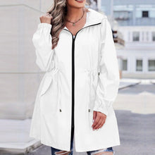 Load image into Gallery viewer, Women Trench Coat New Spring Autumn Jacket Casual Long Sleeve Hooded Mid Long Windbreaker Female Overcoat High-Quality Coats
