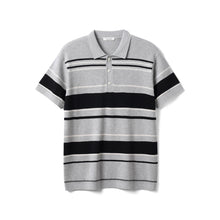 Load image into Gallery viewer, Oversize Striped Knit Summer Polo
