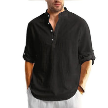 Load image into Gallery viewer, Lightweight Henley Casual Shirt Men
