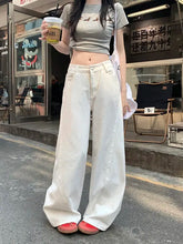 Load image into Gallery viewer, Women's Clothing Black Jeans Tie Dye Bleached Irregular Design Gradient Multi Color Female Denim Fashion Unique Colorful Cool
