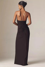 Load image into Gallery viewer, Elegant Evening Dress Pleated Straight Prom Dresses Sleeveless V-Neck Party Cocktail Gowns Wedding Guest Dress 2026 Customized
