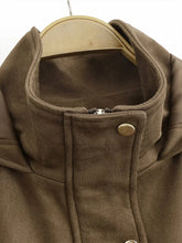 Load image into Gallery viewer, Elegant Hooded Double Breasted Jacket
