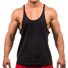 Load image into Gallery viewer, New Style Jogger Gym Singlet Training Bodybuilding Tank Top Vest Shirt Sleeveless Fitness Cotton Shirt For Men
