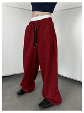 Load image into Gallery viewer, Men's Athletic Trainning Joggers Casual Loose Fit Sweatpants Spring Fall Fleece Lined Pants Elastic Waist Drawstring Trousers
