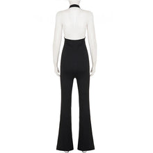 Load image into Gallery viewer, Women's Sleeveless High Neck Jumpsuit Slim Fit Flared Leg Backless Bodysuit Elegant Party Evening Outfits Street Wear 2026 New
