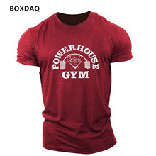 Load image into Gallery viewer, Gym Weightlifting Sports Men's T-Shirts Summer Short Sleeve Fitness Sports Male T Shirt  O-Neck Casual Loose Tops 6XL Plus Size
