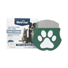 Load image into Gallery viewer, Pet Grooming Comb - Flea Comb for Cats &amp; Dogs, Curved Design for Face &amp; Body, Mini Detangling Brush for Pets
