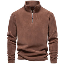 Load image into Gallery viewer, Thick Fleece Zip Neck Pullover

