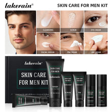 Load image into Gallery viewer, Skin Care Set for Men Essential Routine Daily Face Wash Facial Scrub Moisturizer SPF Night Cream Hydrated Skin Gifts For Men Ski
