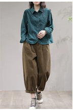 Load image into Gallery viewer, Casual White Corduroy Button Jacket
