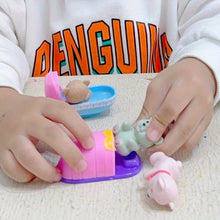 Load image into Gallery viewer, Children's Play House Toys with Teddy Bears Pet Bathrooms Scene Little Girls Family Pet Toys Gift for Kids
