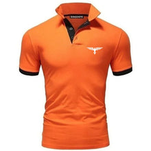 Load image into Gallery viewer, Polo collar contrasting color shirt office fashionable new T-shirt polo shirt men's summer top business casual breathable
