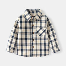 Load image into Gallery viewer, Classic Baby Plaid Cotton Shirt
