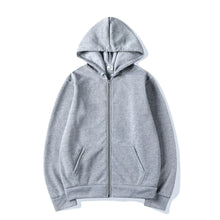 Load image into Gallery viewer, Men’s High Street Solid Zip-Up Hoodie

