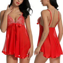 Load image into Gallery viewer, Women Lace Babydoll Nightwear Set
