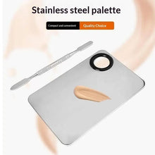Load image into Gallery viewer, Makeup Palette For Foundation Application Lipstick Eye Shadow Mixer Palette Cosmetic Brushes With Spatula Beauty Tools Nail Art
