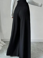 Load image into Gallery viewer, Women's Fashionable and Elegant Solid Color Wide-Leg Pants for Spring and Autumn, High-Waisted Pants
