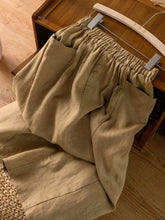 Load image into Gallery viewer, Women's Skirt Cotton Linen Casual Straight Skirts Woman Fashion 2026 Summer Loose Solid Color Button Long Skirts for Women

