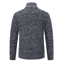 Load image into Gallery viewer, Autumn Winter Sweaters for Men Casual Knitted Sweaters Large Size Solid Color Plus Velvet Cardigan Knitted Sweater Cotton Coat
