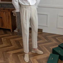 Load image into Gallery viewer, Classic Pleated Business Suit Trousers
