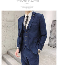 Load image into Gallery viewer, Refined Slim Wedding Suit Set
