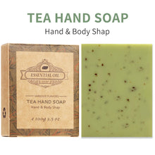 Load image into Gallery viewer, 4 Pack Of Lavender Frosted Soap - 4, Coconut, Tea Tree Essential Oil - Kraft Paper Box For Gifts And Luxurious Travel Experience
