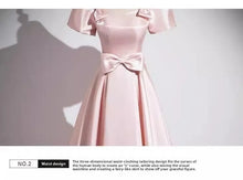 Load image into Gallery viewer, Elegant Party Evening Dress for Women 2026 New Pink French Satin Fashion Chorus Adult Ceremony Fashion Show Banquet Dress
