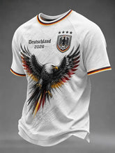 Load image into Gallery viewer, 2026 New Germany National Team White Football Jersey Men's Crew Neck Sportswear with Flag &amp; Eagle Print Casual &amp; Training Tops
