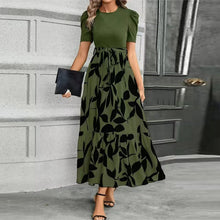 Load image into Gallery viewer, Elegant Lace-Up Ruffle Hem Dress
