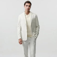 Load image into Gallery viewer, White Formal Men Suit Blazer
